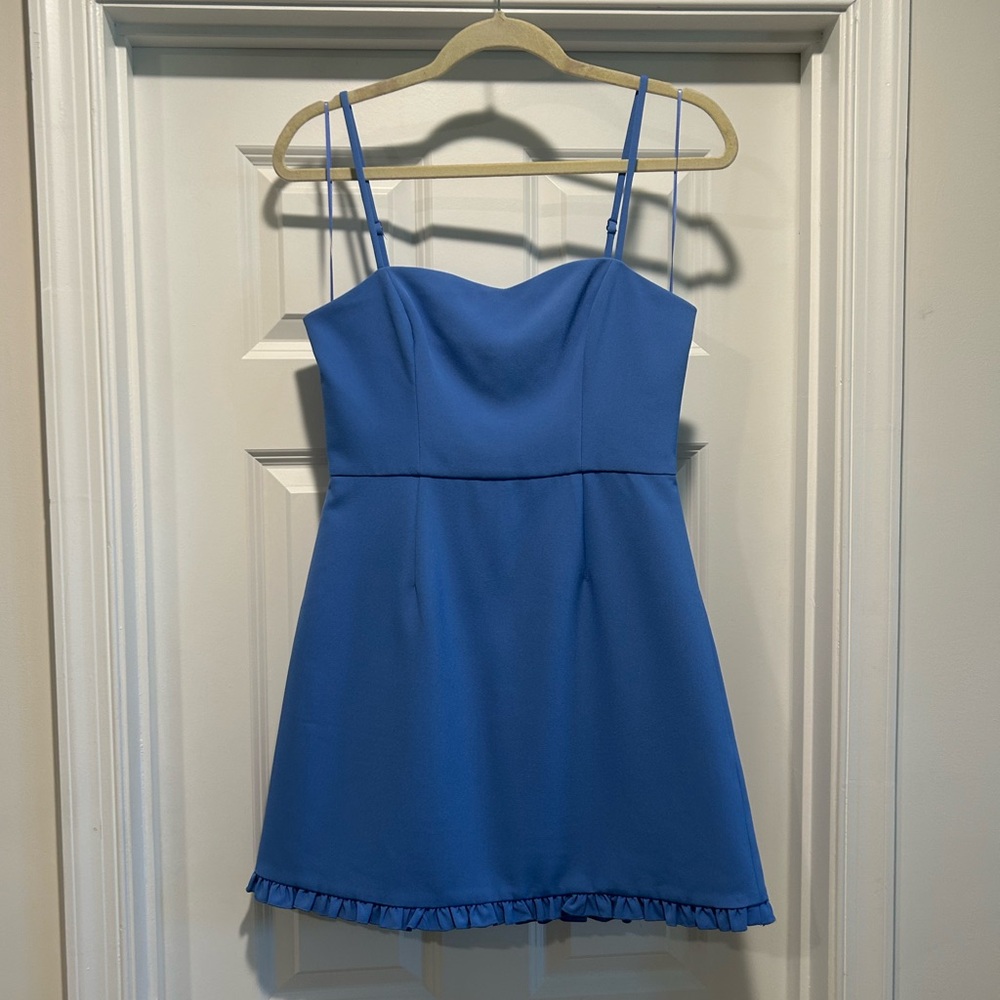 French Connection Mini Ruffle Hem Dress